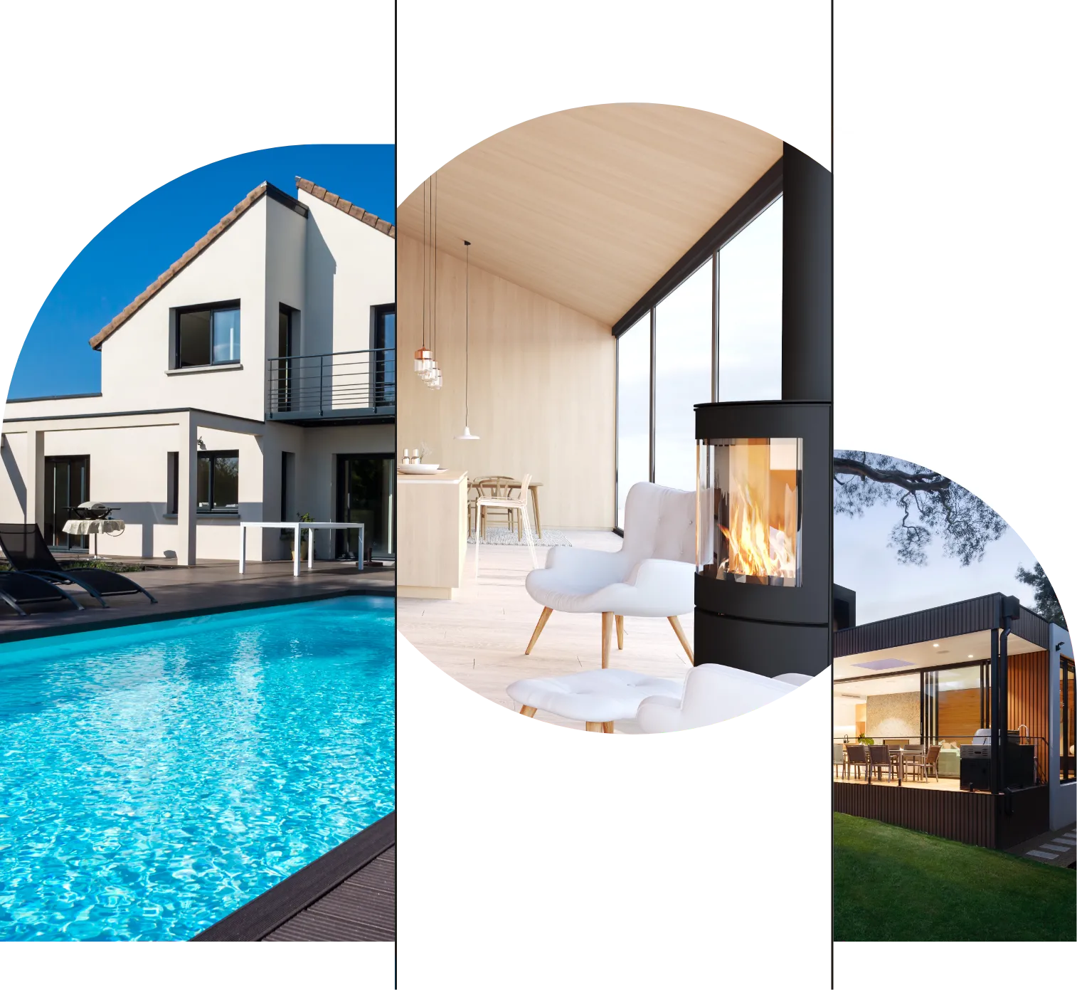 Maison avec et piscine et maison container